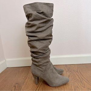 Worthington Suede Heeled Tan Boots Lara